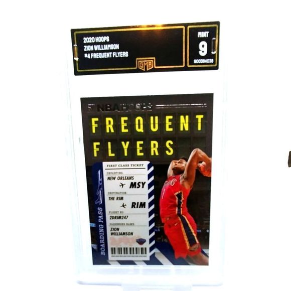 2020 HOOPS ZION WILLIAMSON #4 FREQUENT FLYERS GMA 9 - Picture 3 of 6